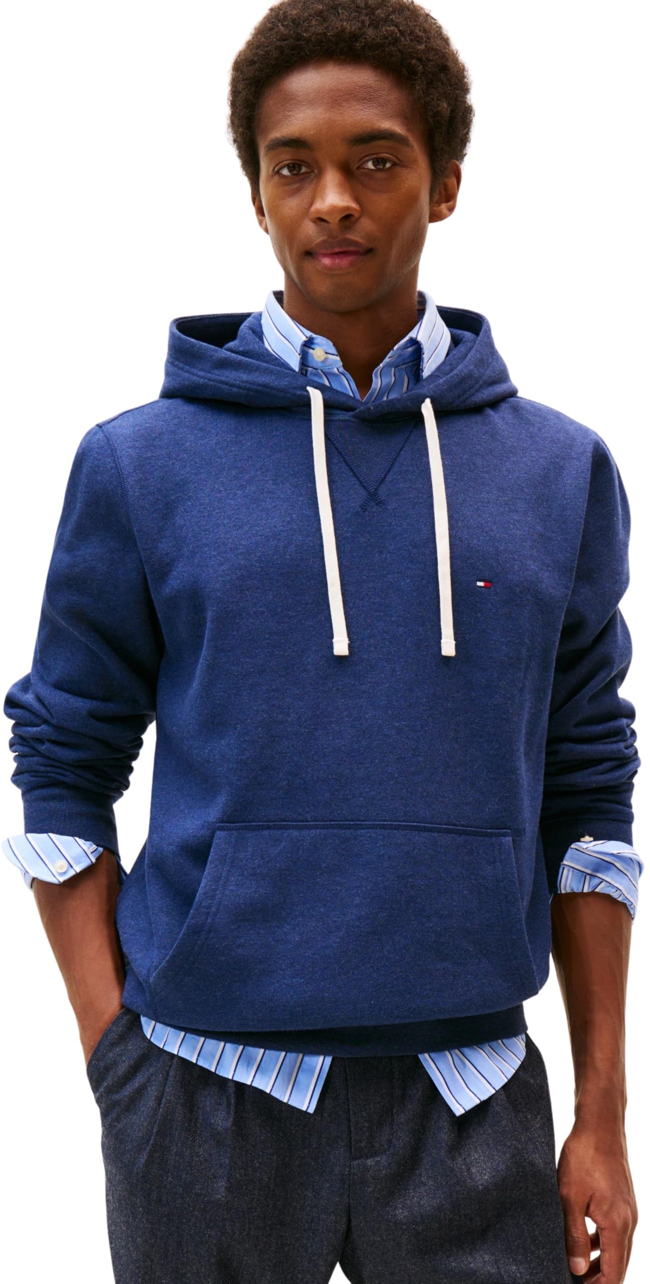Tommy Hilfiger Herren Hoodie Seasonal Fleece mit Bauchtasche