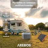 Arebos 40 liter cool box | for cooling & keeping warm | mini fridge | mobile fridge with ECO mode | 12/230 V for car & socket | electric cool box | cool bag | insulated bag - 5