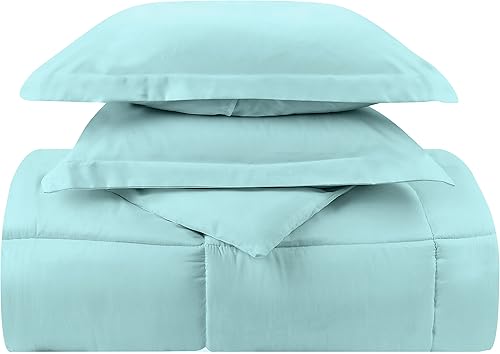 Miniatura 8 de Cobertor reversible hipoalergénico con relleno de guata de fibra siliconada, cuadros bordados, protege contra el polvo y alergenos.