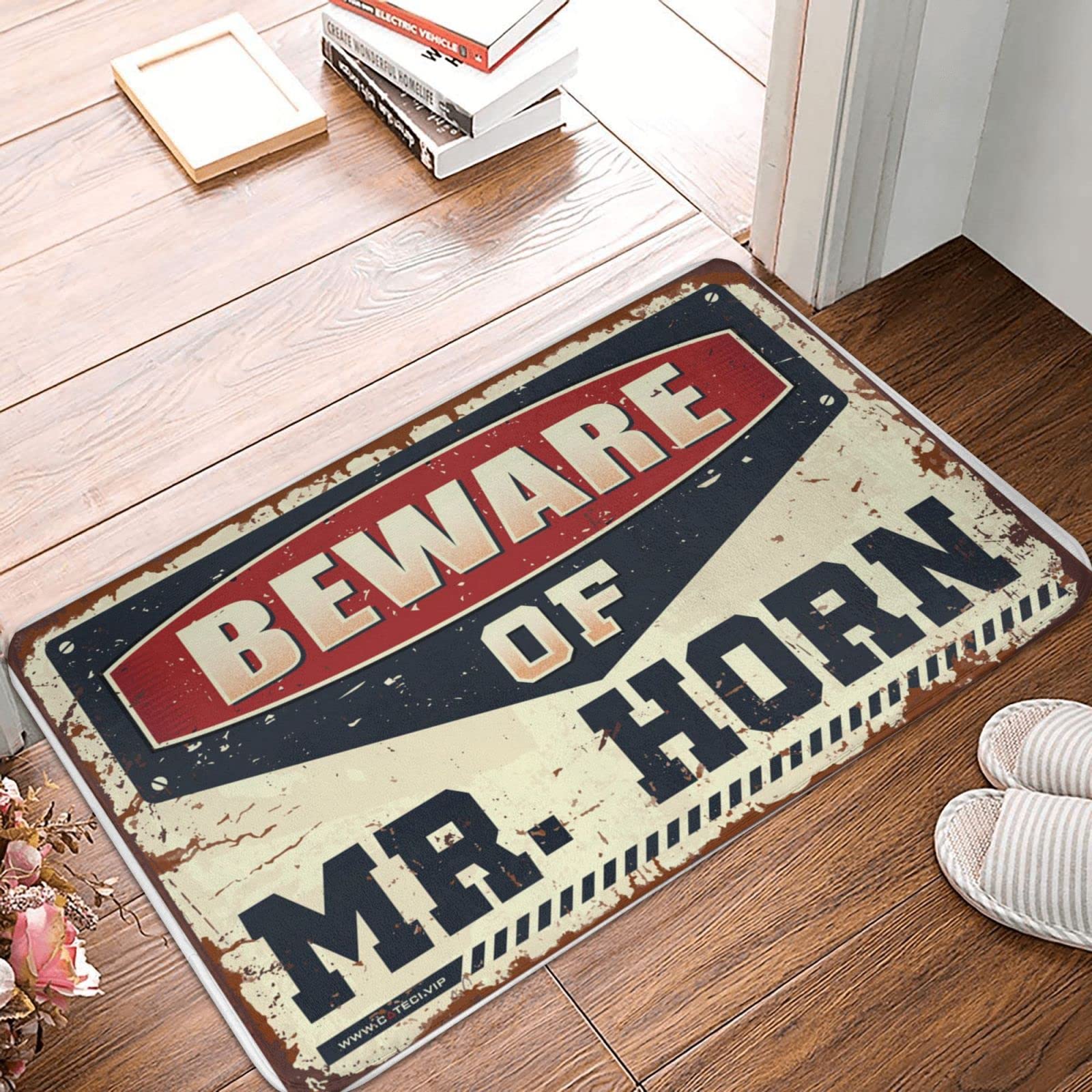 Tapis d'entrée intérieur et petit paillasson de décoration 50x80 cm