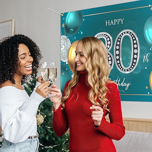 Miniatura 6 de HAMIGAR Fondo de pancarta de feliz cumpleaños 30 de 6 x 4 pies, decoraciones de cumpleaños de 30 años, suministros de fiesta para mujeres y hombres,