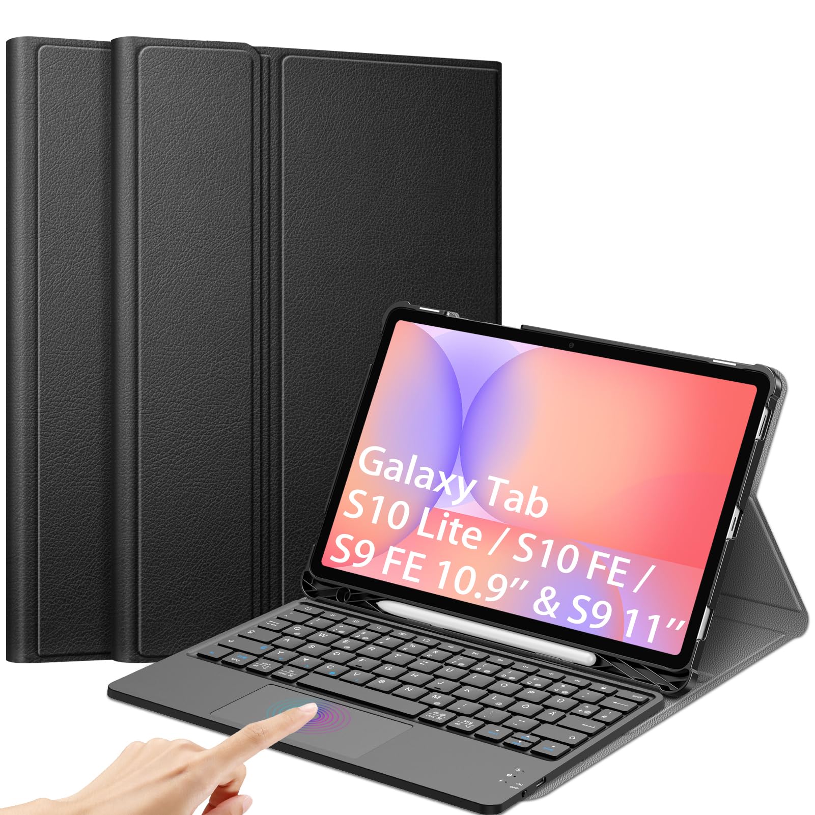 FINTIE Tastatur Hülle für Samsung Galaxy Tab S10 Lite/S10 FE/S9 FE 10.9