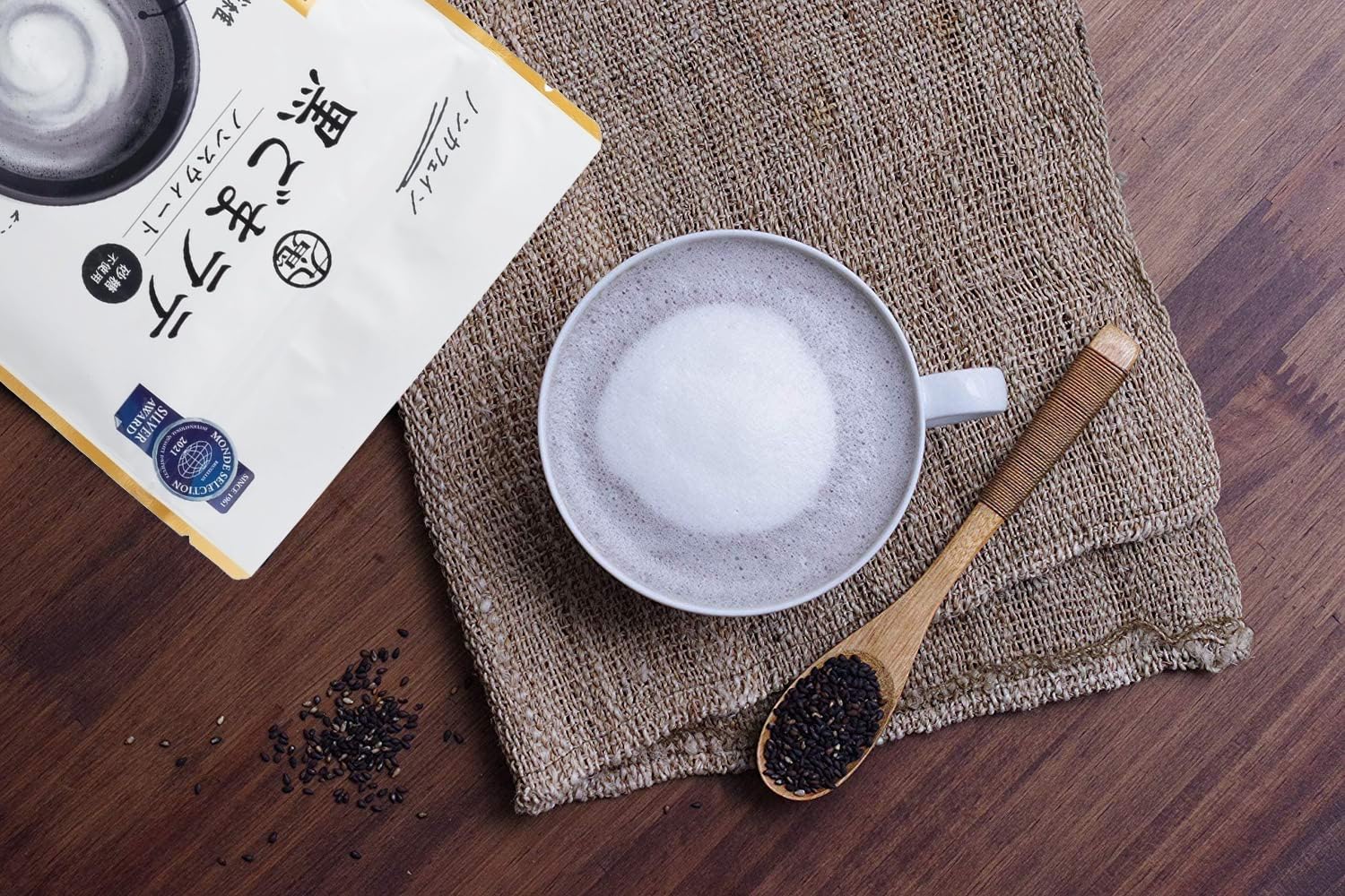 Amazon.com: Japanese Black Sesame Latte, Pack of 2 : Grocery