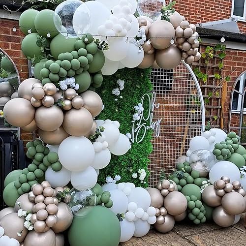 Miniatura 6 de 111 globos de color dorado champán, globos de 1812105 pulgadas, globos de helio de diferentes tamaños, guirnalda para graduación, cumpleaños, baby