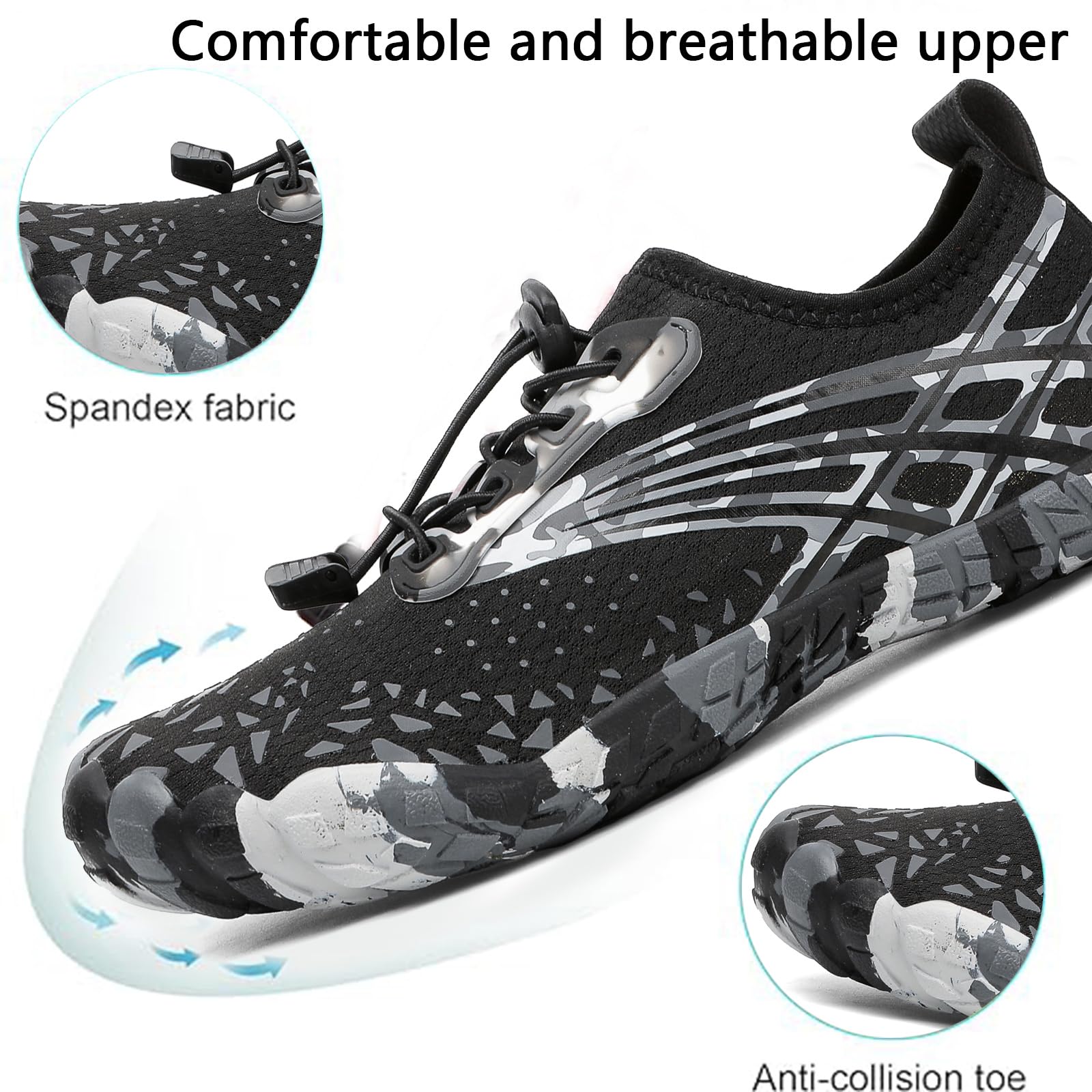 Water Shoes Men Hike Barefoot Adult Quick-Dry Aqua Sock Barefoot Shoes Women Walking Swim Athletic Beach Kayaking Surfing