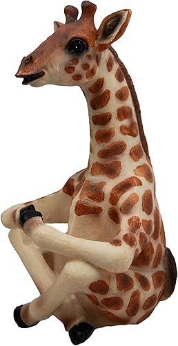 Miniatura 3 de Atlantic Collectibles Safari Madagascar jirafa salero y pimentero figura de 8.25 pulgadas de alto