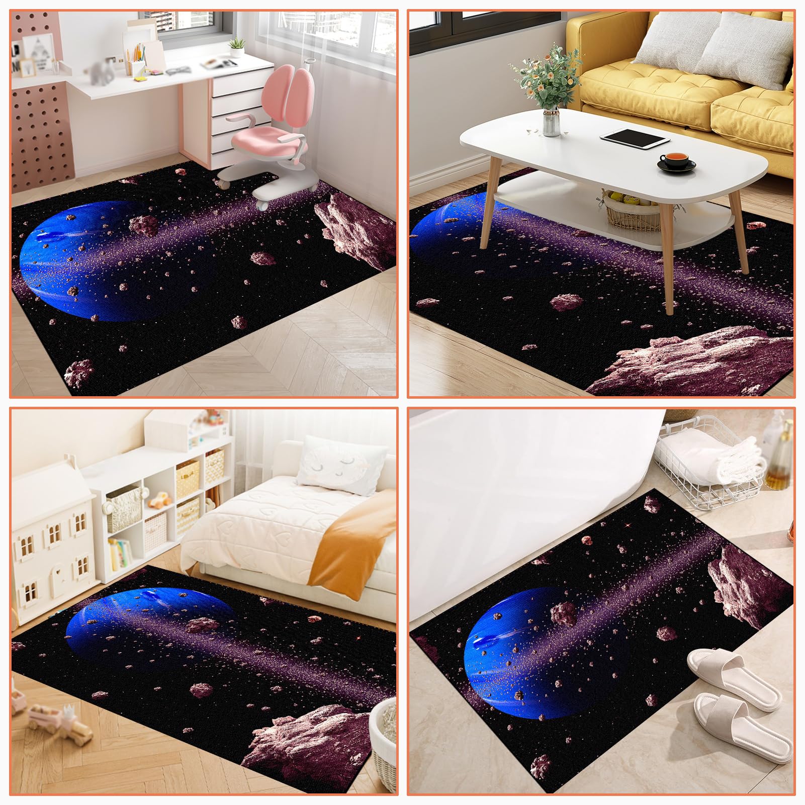 Tapis Chaise Gaming Antidérapant Tapis Chaise de Bureau Tapis de Sol Gamer Tapis Protège-Sol pour Chaise de Bureau Tapis pour Fauteuil Gaming Tapis de Chaise pour Moquette et Parquet 100 x 120 cm