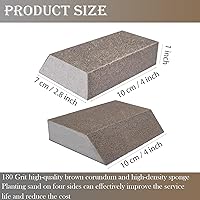 Vista 2 de Paquete de 6 esponjas de lijado, surtido de bloques de lijado de grano 180, lavables y reutilizables para madera, paneles de yeso, metal, hogar