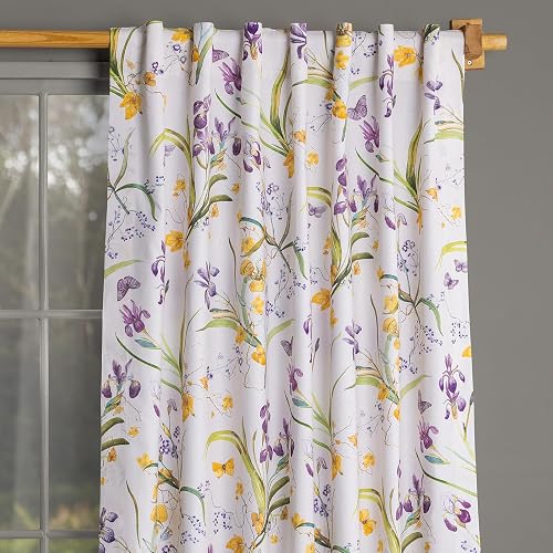 Maison d' Hermine Curtains for Living Room 100% Cotton 96 inch Length One Panel 