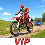 Effectuez des cascades extrêmes à moto.