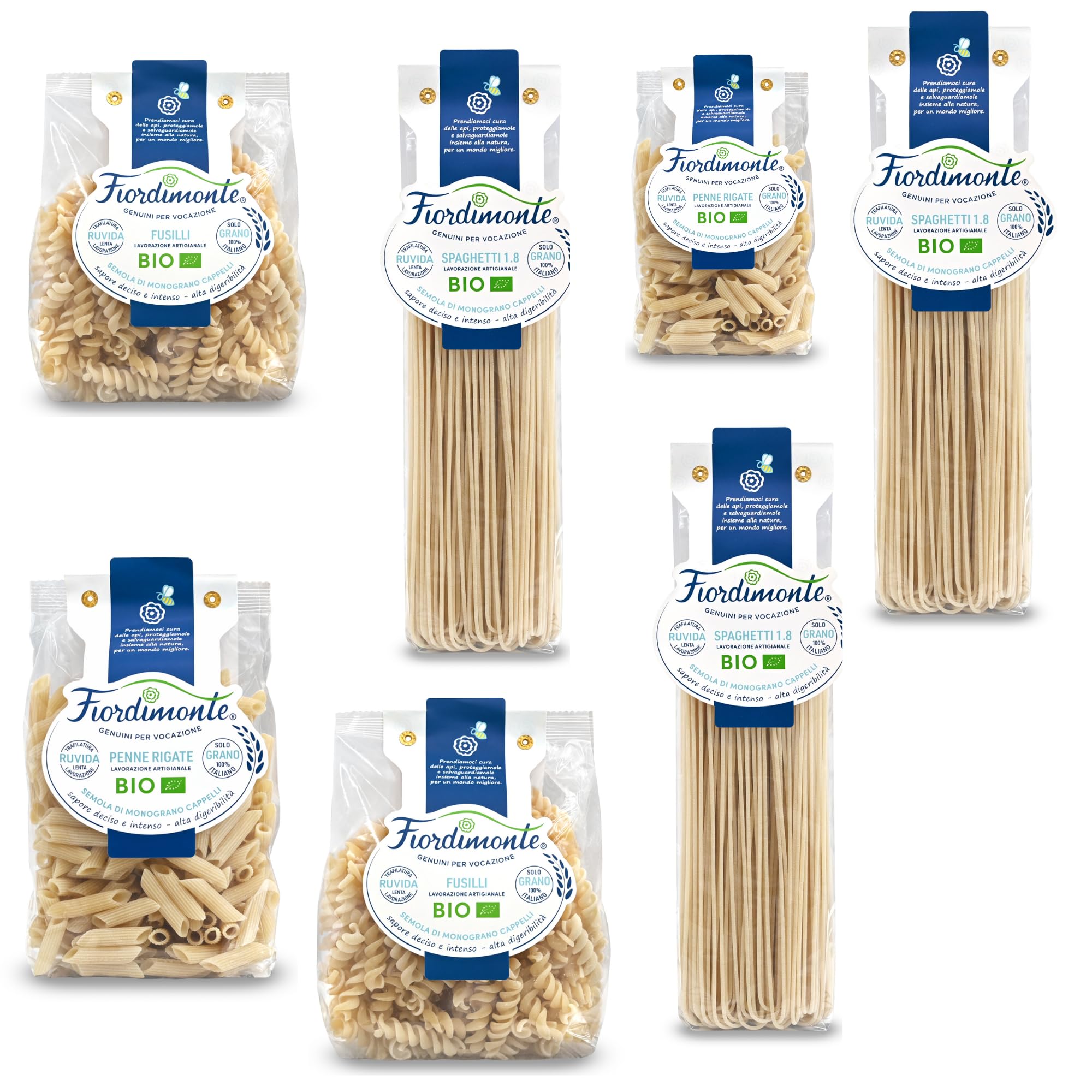 Senatore Cappelli Pasta Originale dal 1915 Grani Antichi (3 pz.x500g) ,Italiano 100% Artigianale Trafilata al Bronzo a Bassa Temperatura