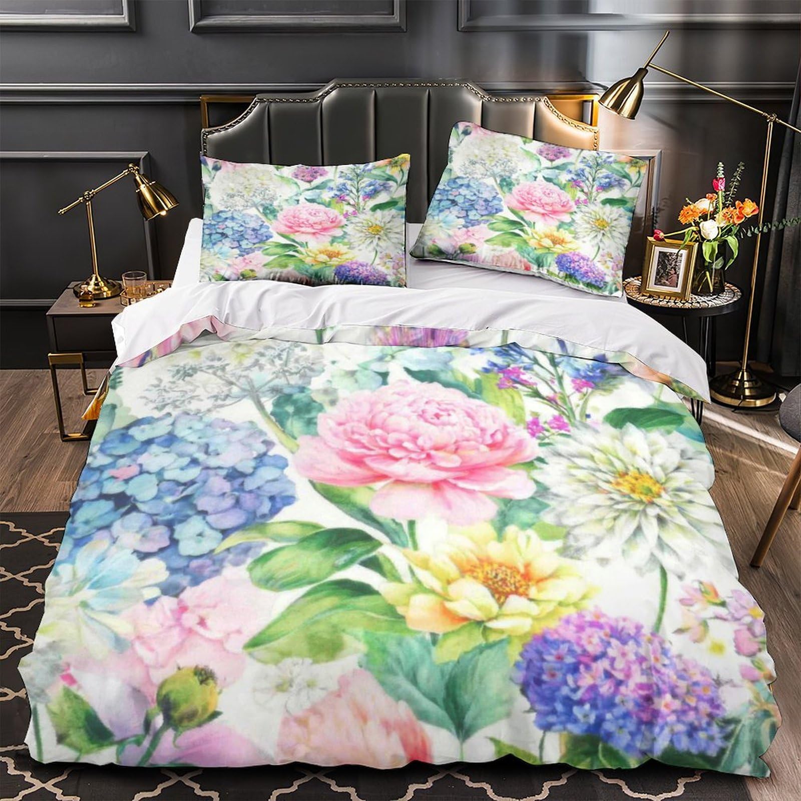 Housse de couette sport pour chambre d'ado literie microfibre respirante super king 260x220