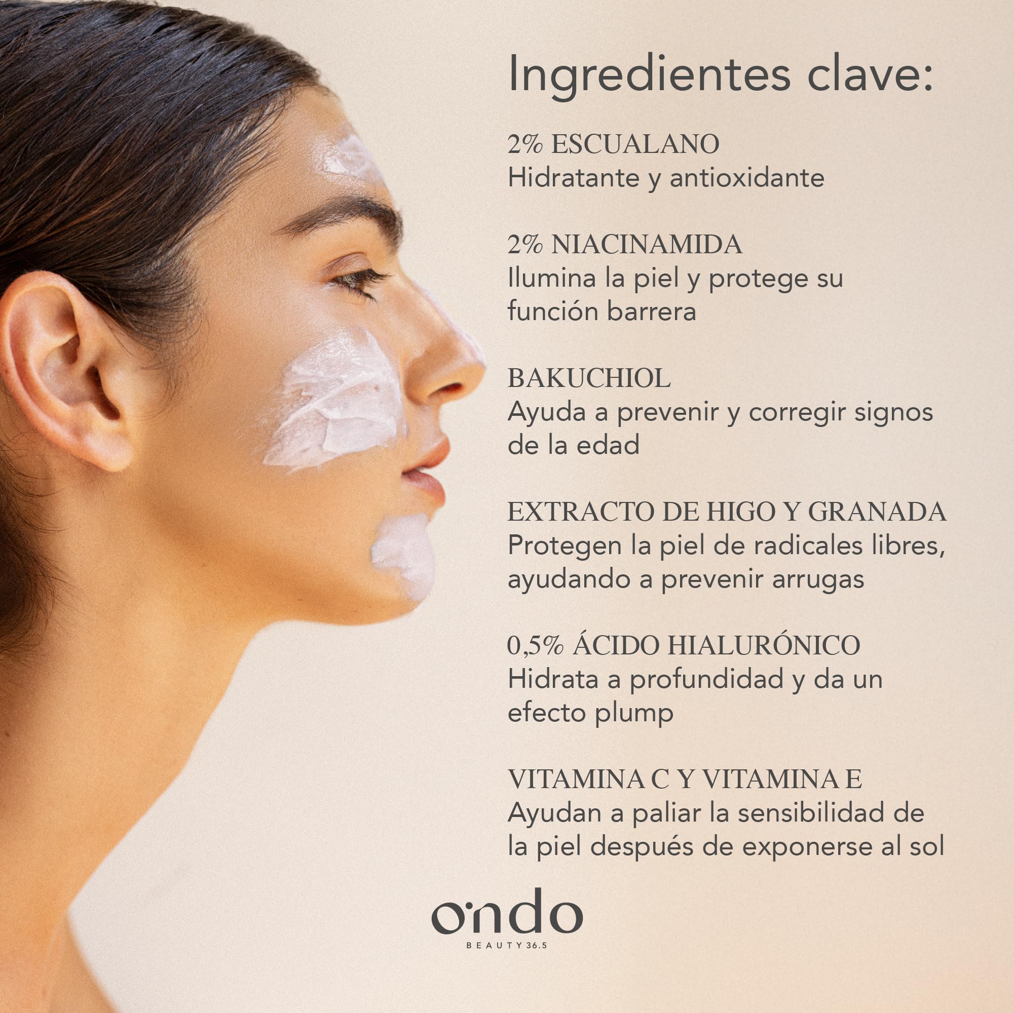 Ondo Beauty 36.5 Squalane & Bakuchiol Sleeping Pack – Mascarilla Nocturna Reafirmante, Nutritiva y Revitalizante con Escualano y Bakuchiol | Cosmética Vegana Coreana | 80 ml