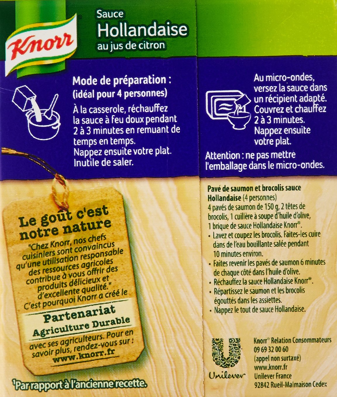 Knorr Sauce Hollandaise au Jus de Citron 30 cl