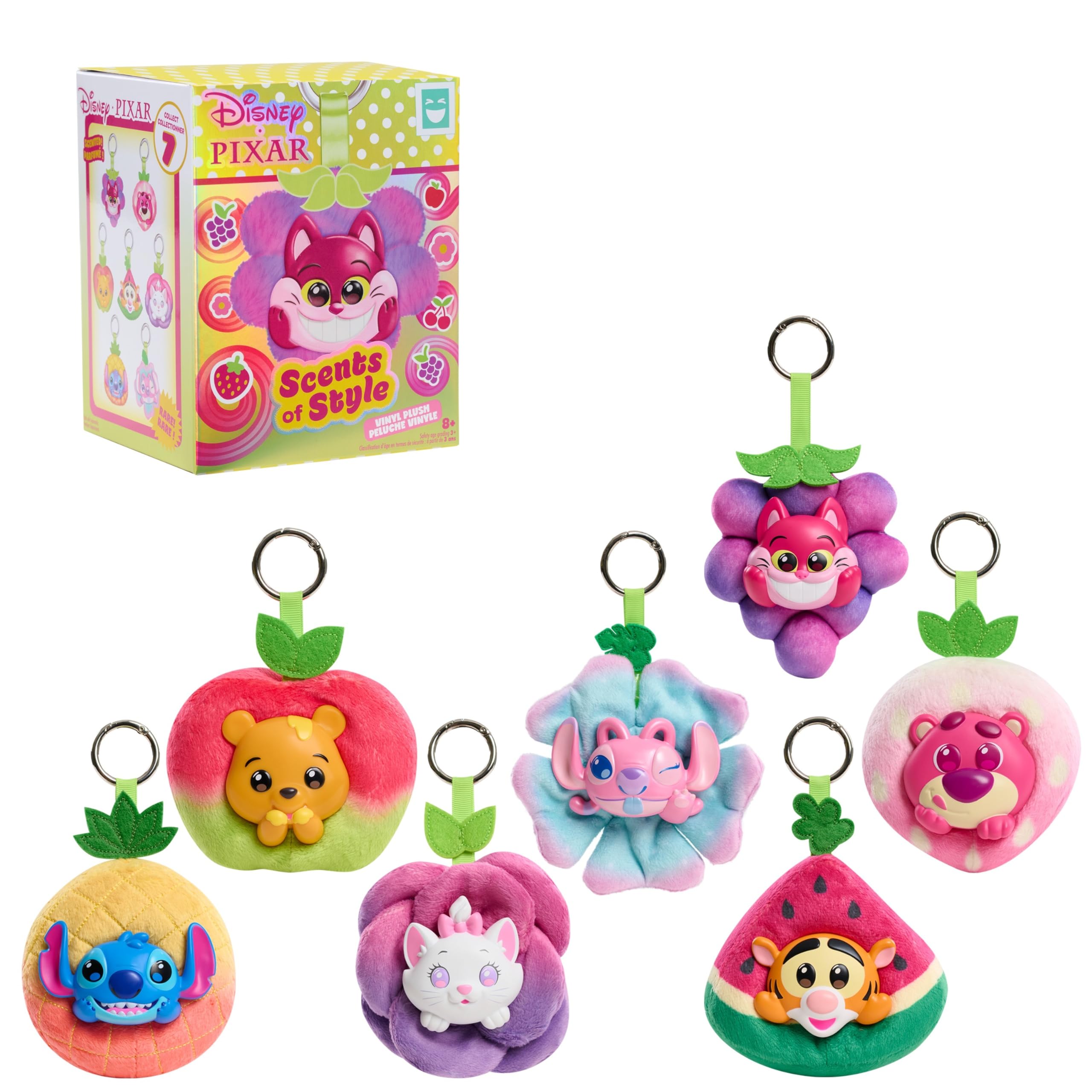 HAPPY HAUL Disney Scents of Style Clip-On Blind Box Plush, Scented Vinyl-Head Plush Clip-On Collectible Toy, 4.5-Inch Stuffed Toy, Short-Run Drop, Ages 8 and up