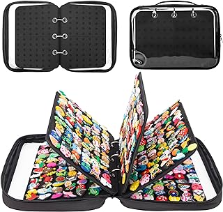PACMAXI Shoe Charms Organizer, Croc Charms Display Holder with 5 Pages, Portable Travelling Storage Bag for Shoe Charms Shoe Charms Collection Book (Croc Charms Not Included)