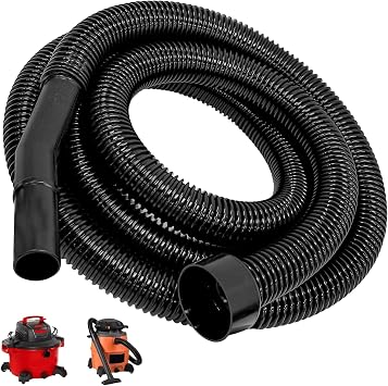 IWIWE 2 1/4" 10FT Hose Replacement for Shop-Vac,Craftsman 17761 17967 17965 and Ridgid WD650 WD0950 WD06350 Wet & Dry Vaccuum Vacs,Extension Hose 2 1/4" Cuff
