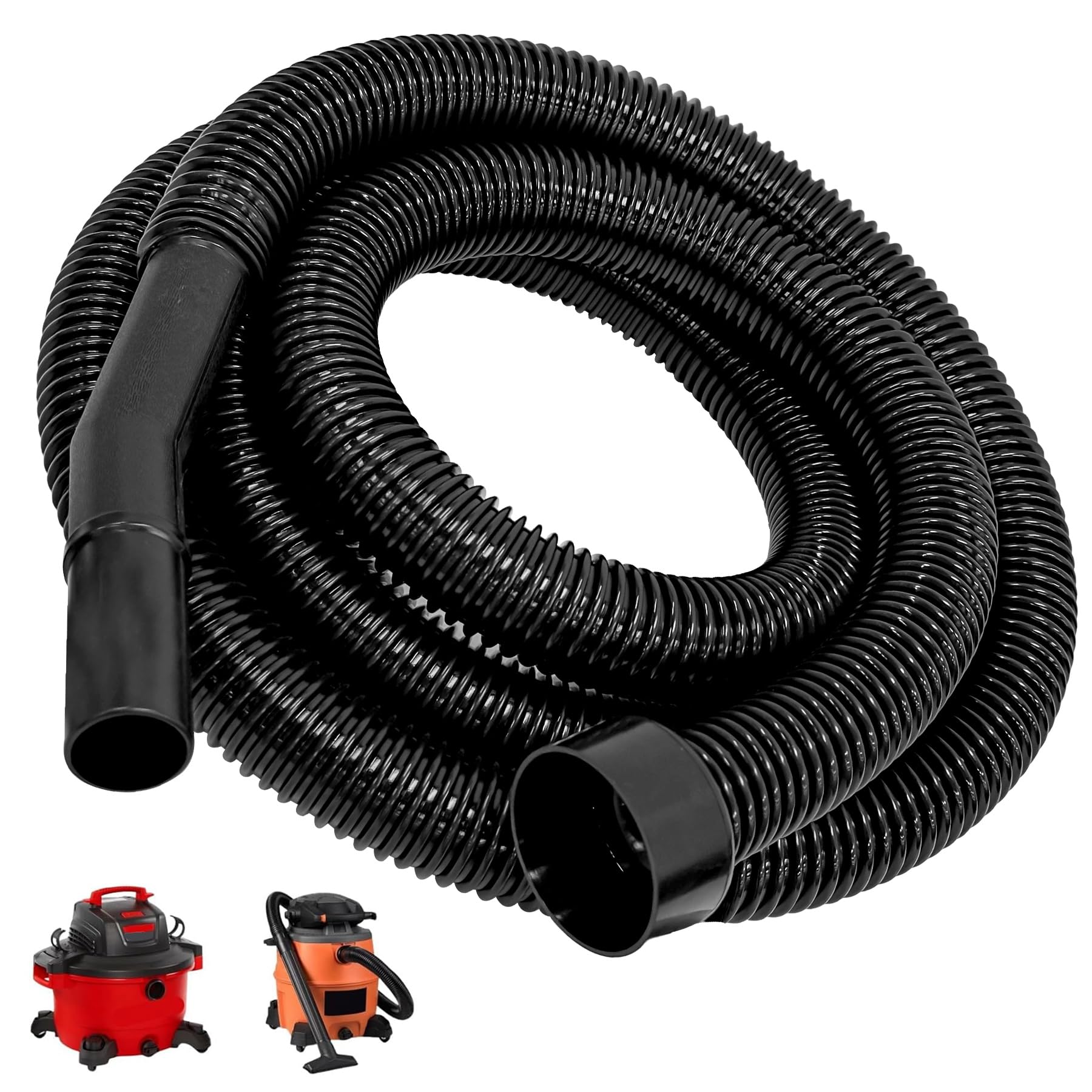 IWIWE 2 1/4" 10FT Hose Replacement for Shop-Vac,Craftsman 17761 17967 17965 and Ridgid WD650 WD0950 WD06350 Wet & Dry Vaccuum Vacs,Extension Hose 2 1/