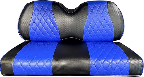 Club CAR Precedent - Fundas de asiento delantero para carrito de golf, costuras de diamante, color azul rey