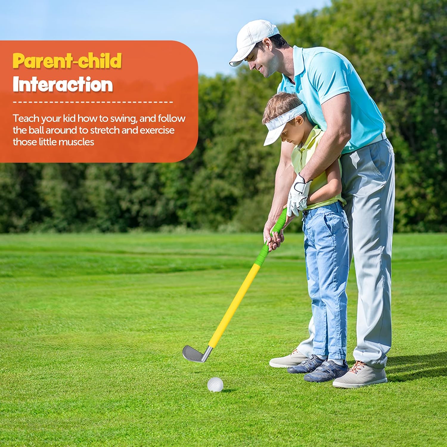 Kids Golf Clubs Set, Toddler Golf Clubs Set Ages 3-5 with Carry Bag Includes 3 Golf Clubs and 5 Soft Balls, 3 Flags, 1 Practice Hole - Toys for 1 2 3 4 5 Year Old Boys Girls Christmas Birthday Gifts : Toys & Games