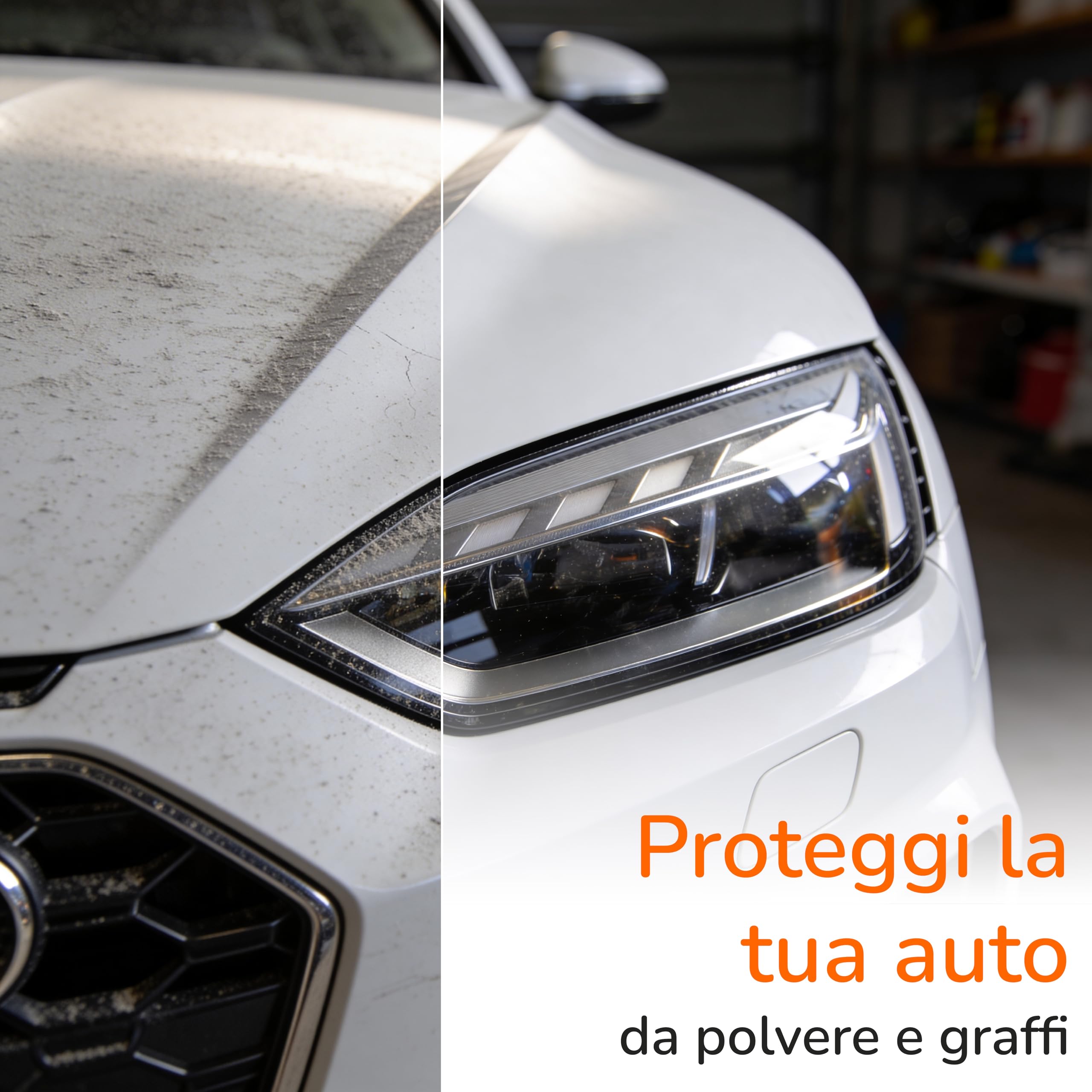 Upgrade4cars Telo Copriauto da Interno Elastico | Copertura Elasticizzato in Tessuto Nero | Dimensione SUV - M (450-480 cm)