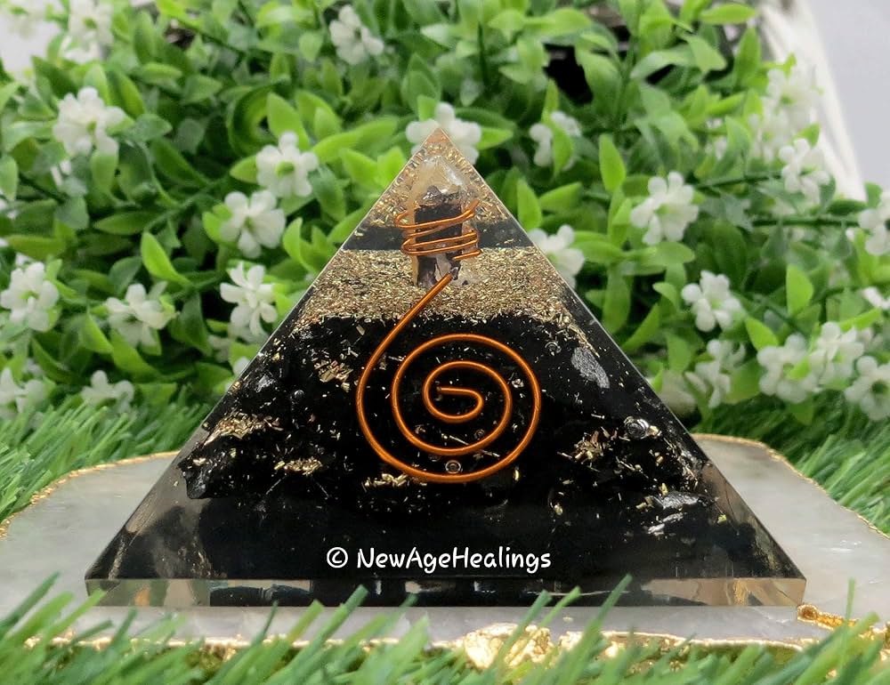Amazon.com: Large Orgone Pyramid | Shungite Pyramid Crystal