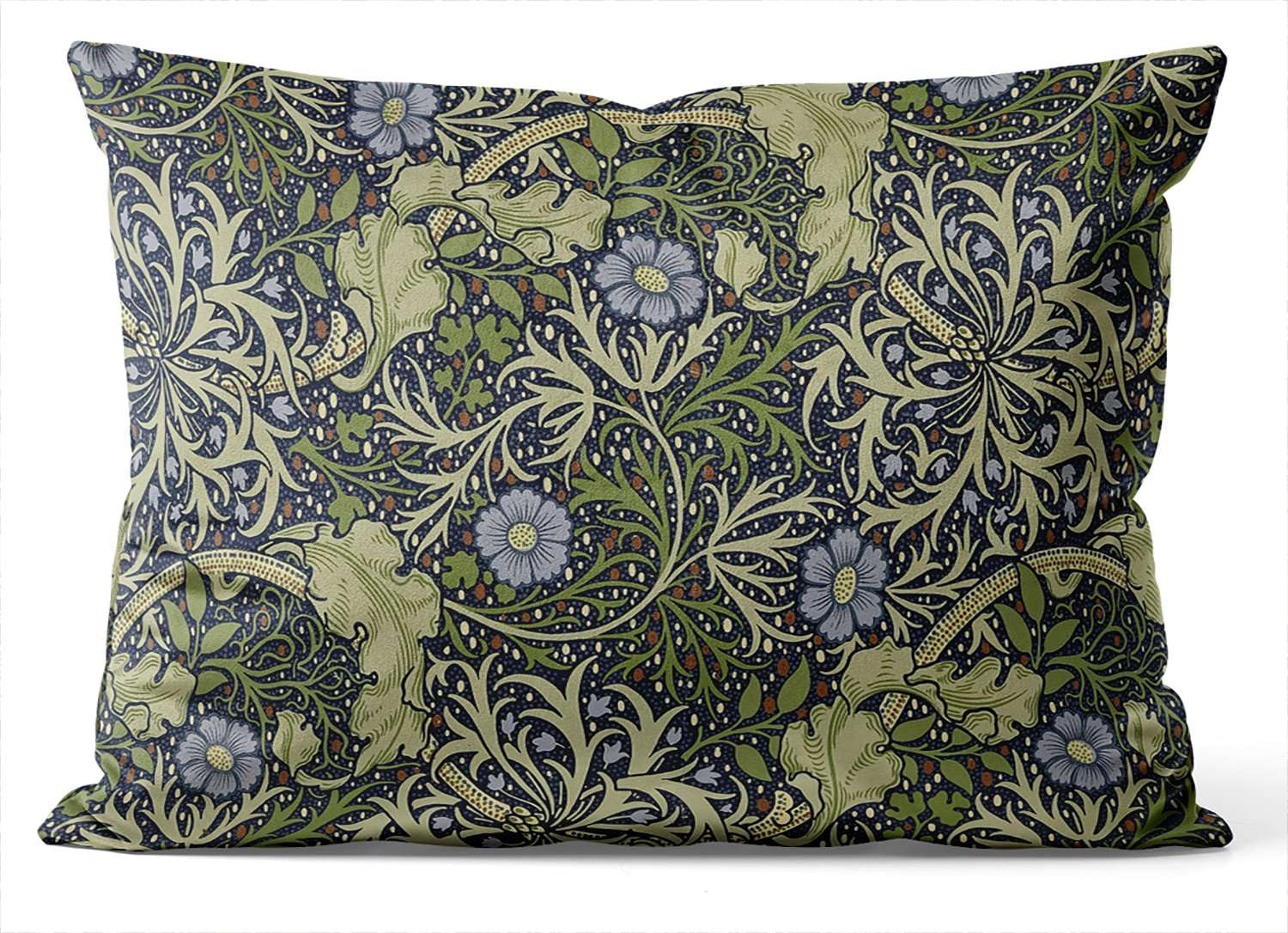 Ryanza Seaweed 12X20 Inch Pillow Cover, William Morris Floral Art