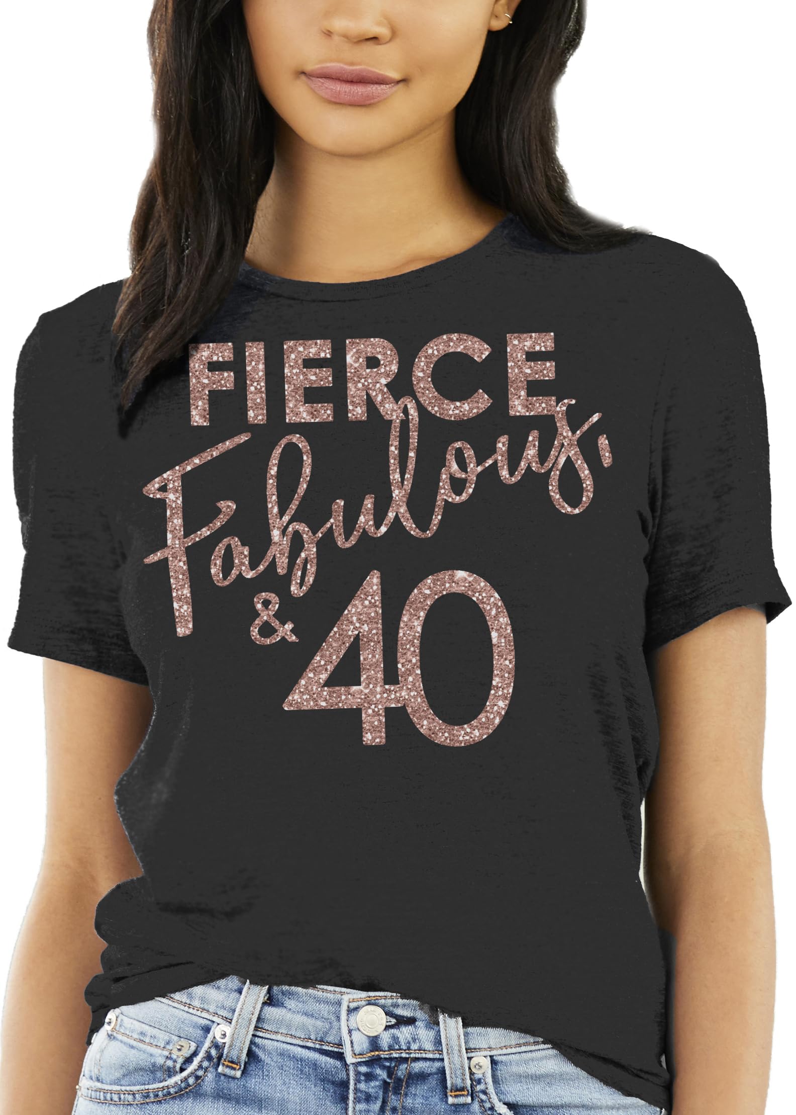 40th Birthday Shirts for Women - Sparkly 40th Birthday Outfit