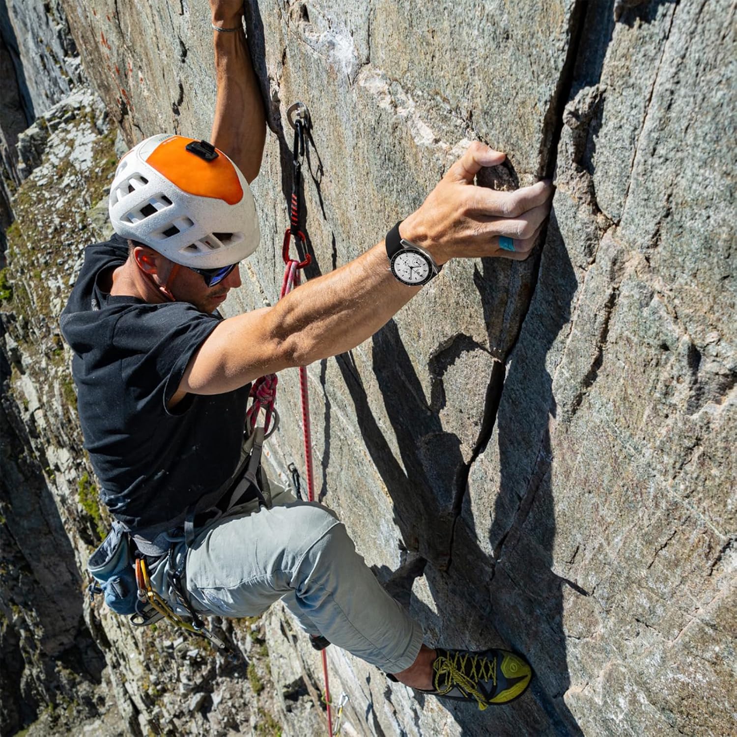 watchdives FKM Rubber Watch Strap, Cut to Size Fast Release Watch Band Soft Replacement Watchband with Milled Clasp for Men Women 18mm 19mm 20mm 21mm 22mm - Image 8