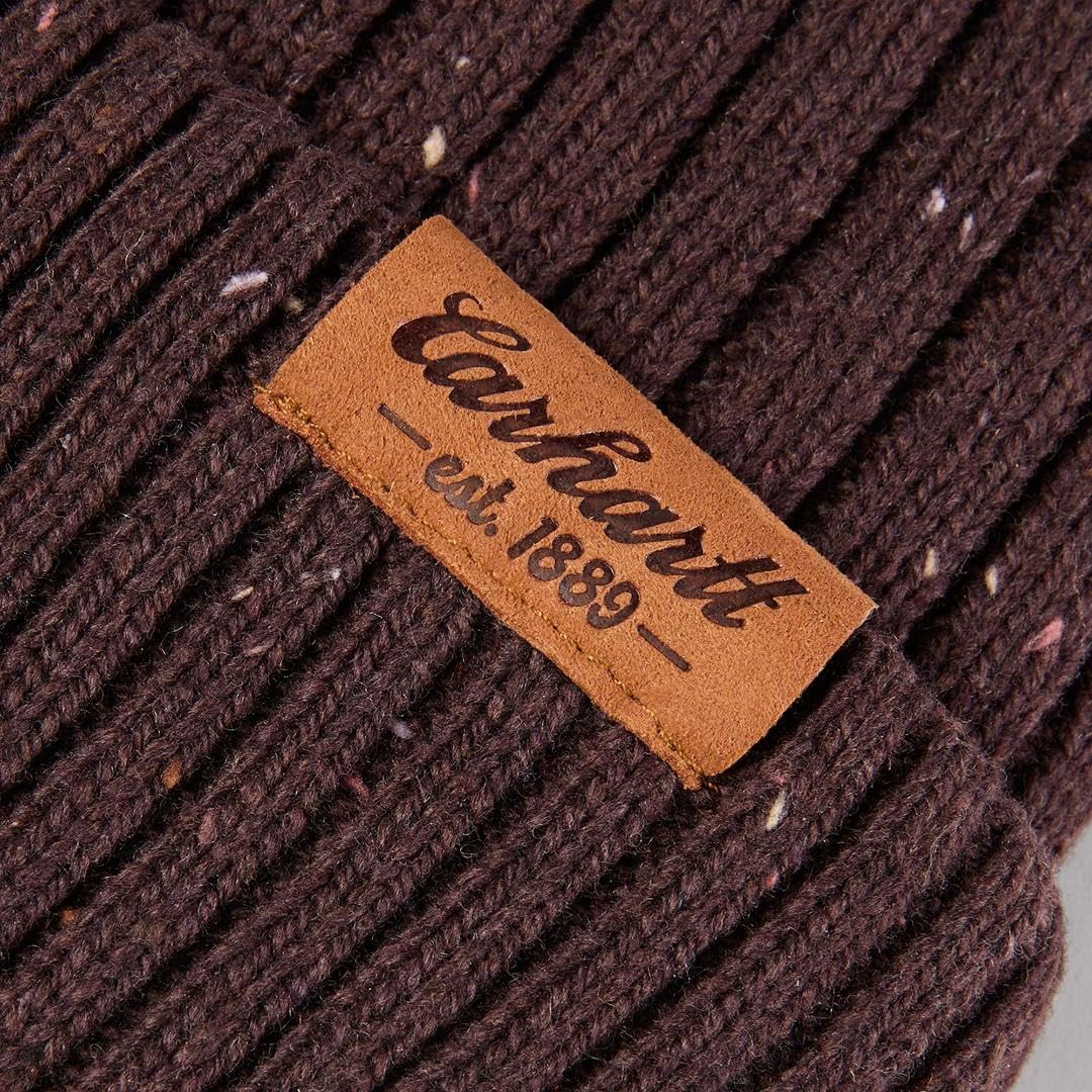 Carhartt Womens Knit Faux Fur Pom-pom Beanie - Image 2