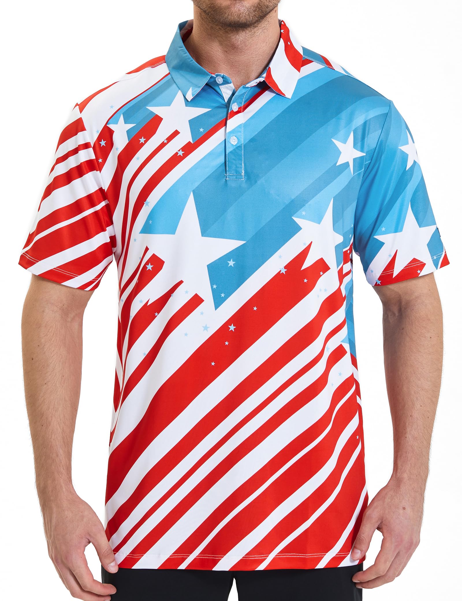 Men's Golf Polo Shirt - Standout Performance Quick-Dry Golf Polo Shirts for Men