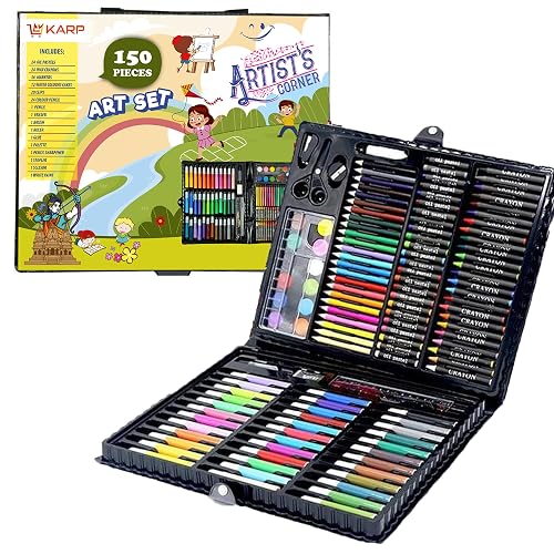 KARP Children Deluxe Art Drawing Crayon Color Set for Kids