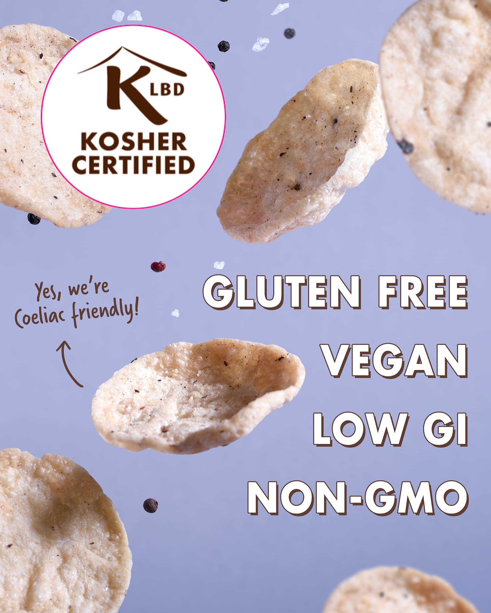 Buy Variety Pack Popped Chickpea Crisps BEPPS Snacks Vegan, Gluten