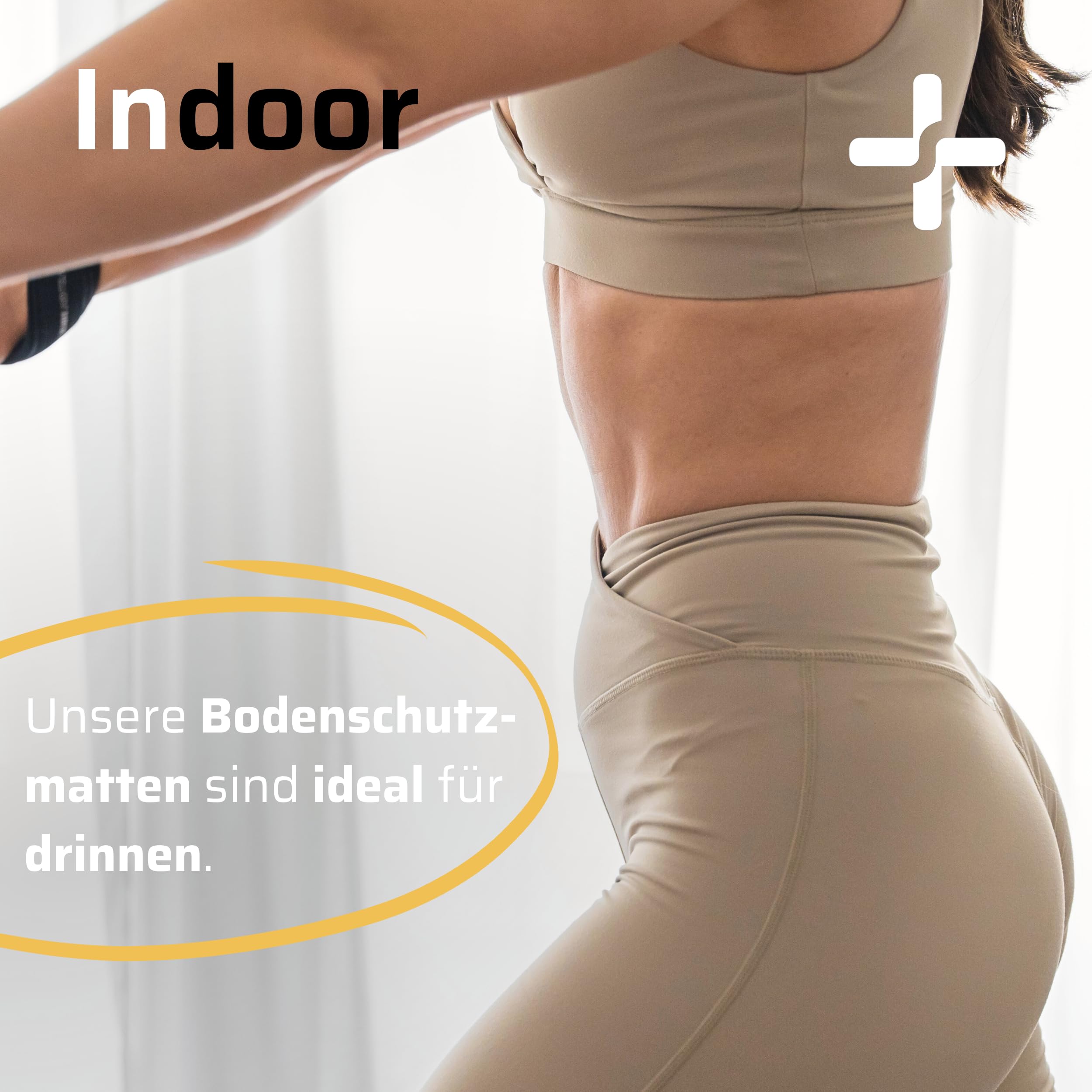 SportPlus Bodenschutzmatte Fitness | 4 Größen – rutschfeste Unterlage für Sportgeräte wie Ergometer, Heimtrainer, Rudergerät, Laufband – schadstoffgeprüft, auch für Yoga & Gymnastik