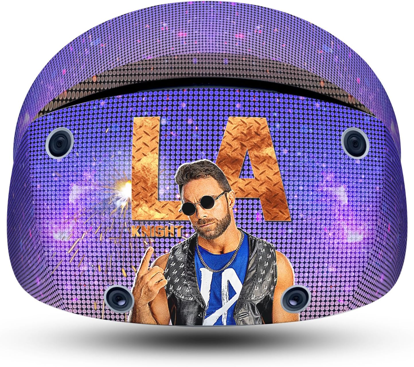 Head Case Designs Officially Licensed WWE Logo LA Knight Vinyl Sticker Skin Decal Cover Compatible with Sony PS5 PlayStation PS VR2