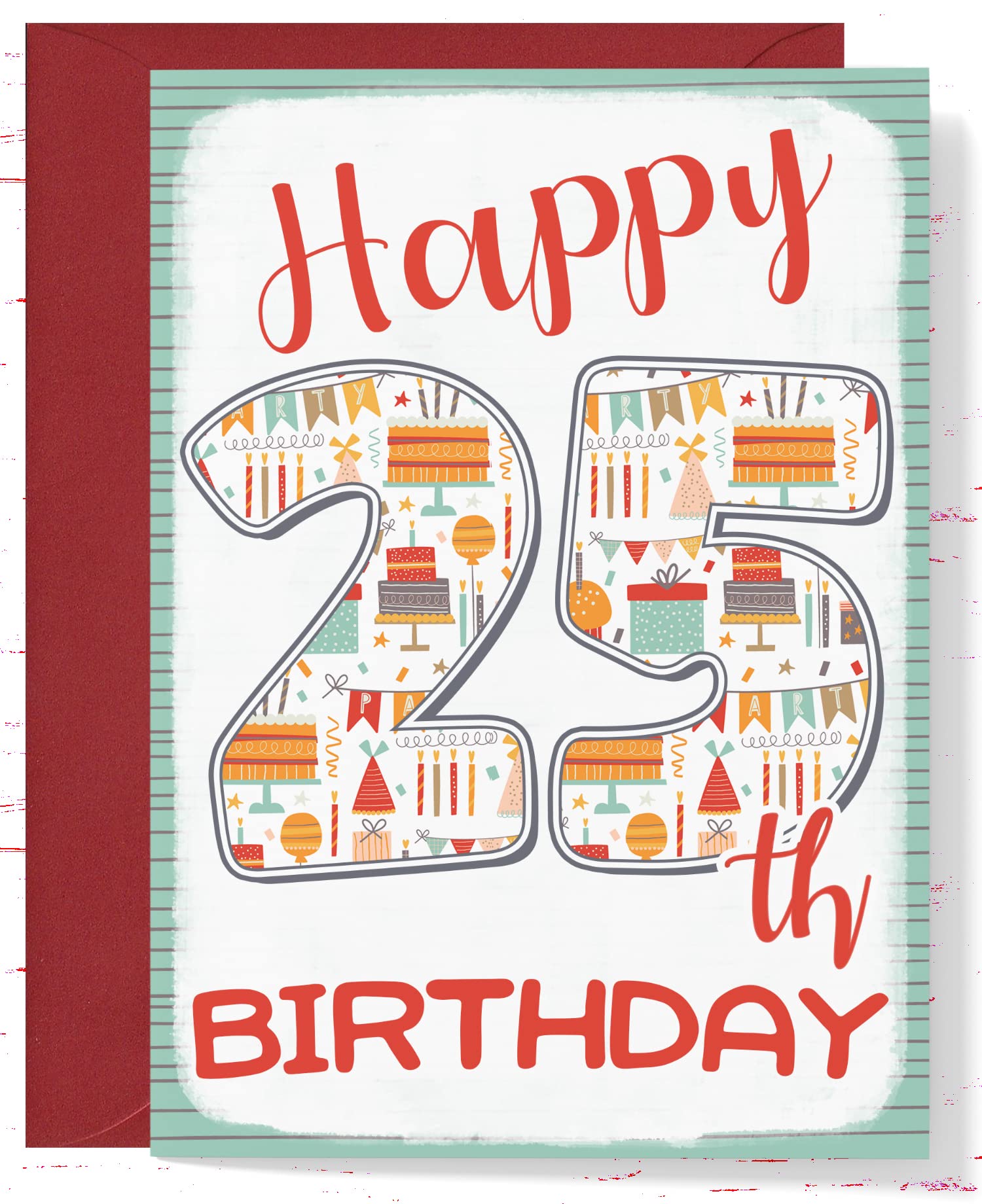 Tarjeta De Cumpleaños 25 De Nieto, Tarjeta De Feliz Cumpleaños De