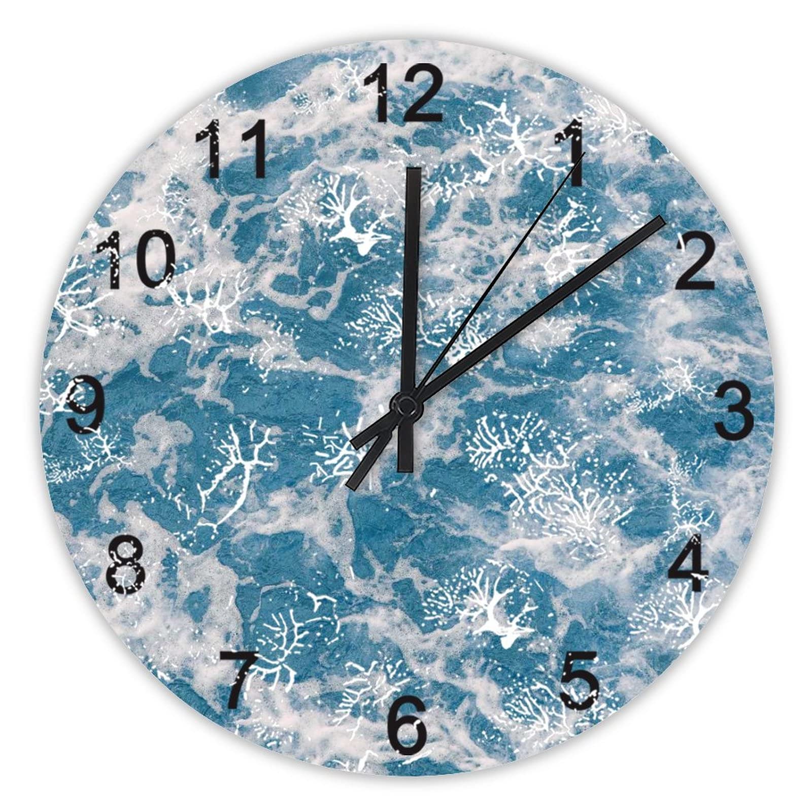Horloge murale silencieuse sans tic-tac mécanisme quartz fluide 40cm