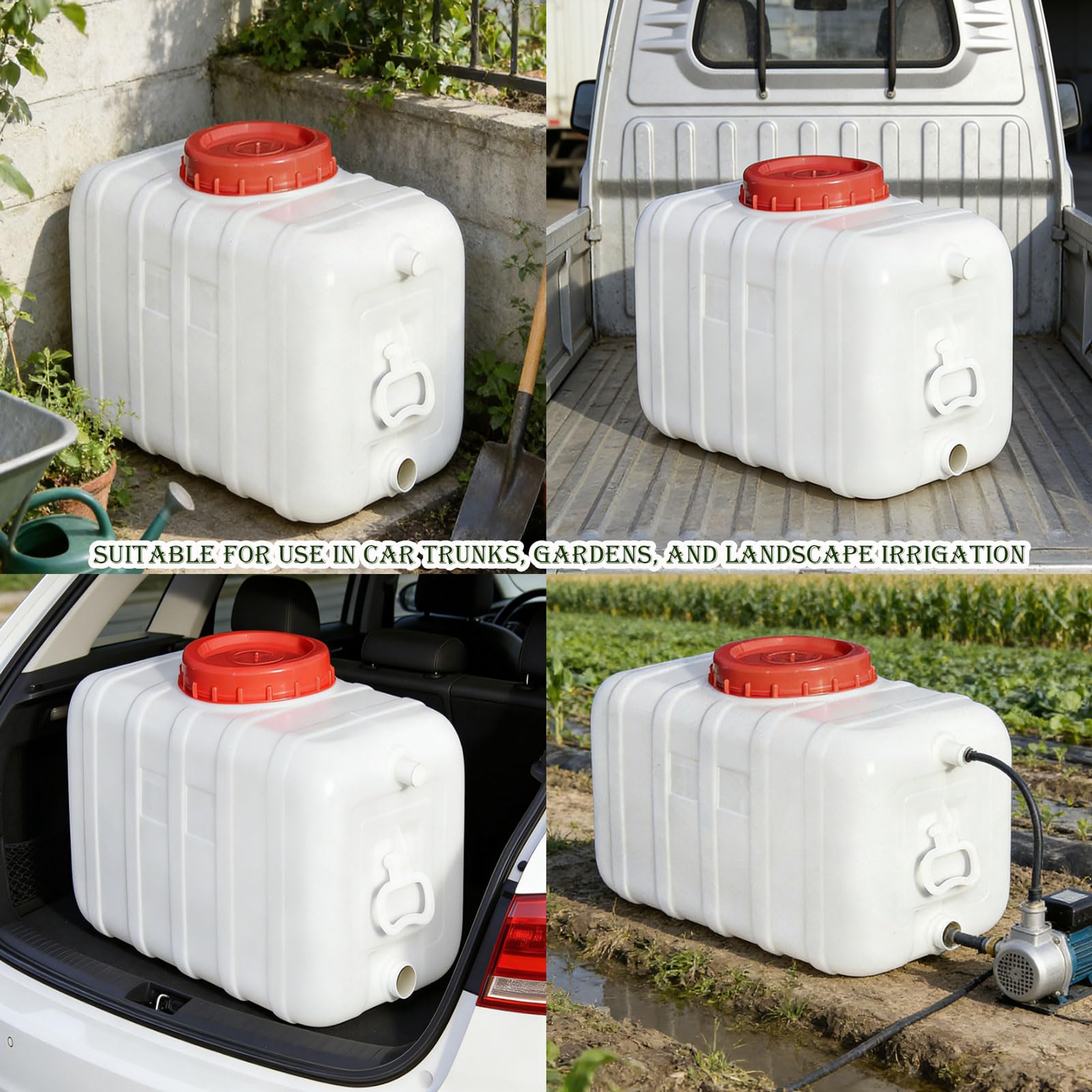 Bidón de Agua con Grifo 15-110L Portátil Depósito de Agua Contenedor para Camping Viajes, Camping, Barbacoa, Pesca, RV, Automóvil, Sin BPA(Size:30L/8 Gallon)