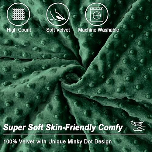 Miniatura 4 de PHF Minky Dot - Funda de almohada corporal de 20 x 54 pulgadas, suave y acogedora funda de almohada corporal de terciopelo real, sin relleno, 1