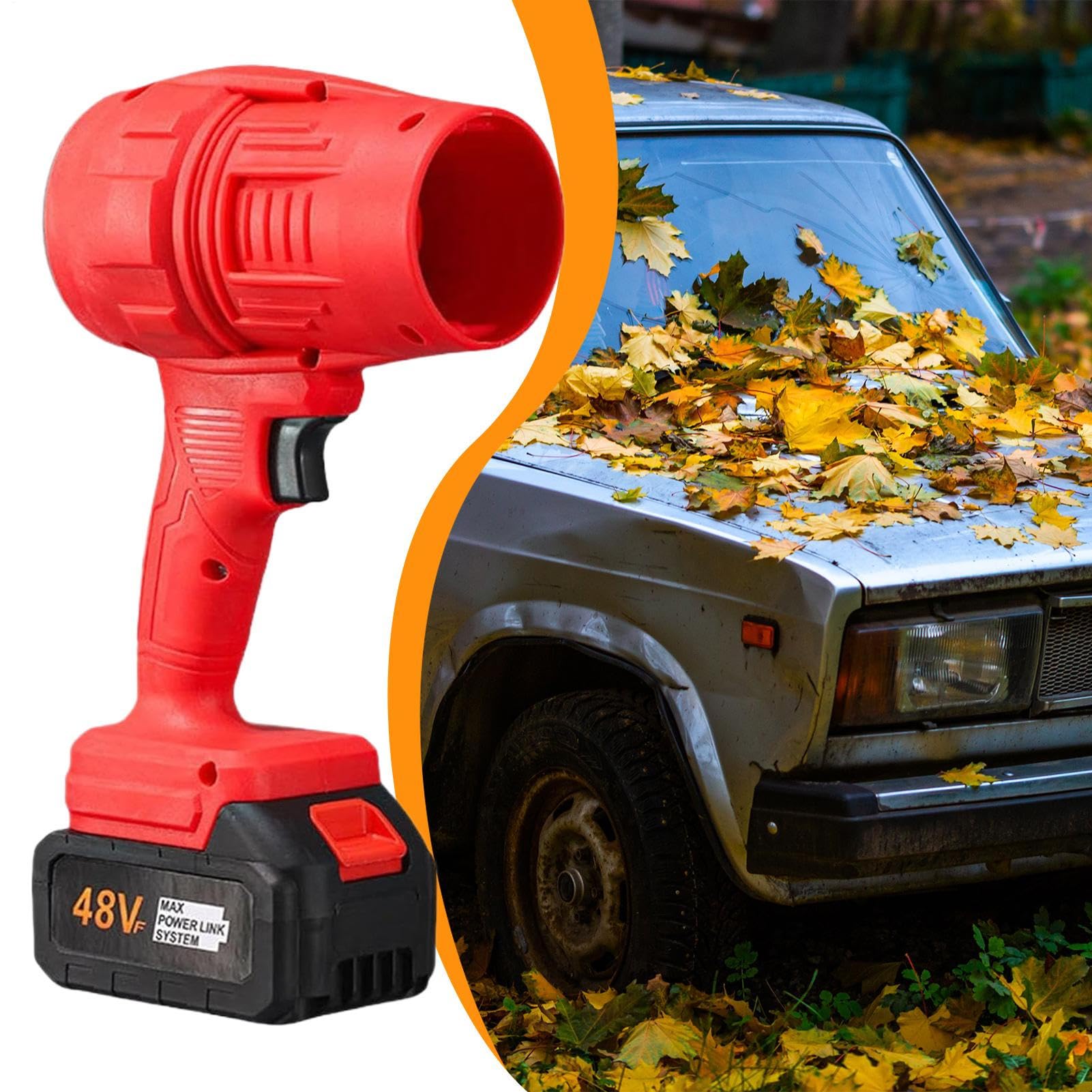 Soffiatore per foglie Utensile a batteria per soffiare polvere | Soffiatore elettrico per la pulizia di giardino, patio, , marciapiede, cura del prato e neve