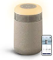 BLUEAIR Purificador para quarto - Mini reparador - Relógio de nascer do sol com filtragem HEPA Silent e luz de despertar - Limpa o ar e suporta o ritmo circadiano - Conectividade USB-C e aplicativo