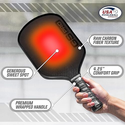 Miniatura 9 de GoSports USAPA Approved Carbon Fiber Pickleball Paddle - GS AIR or GS PRO