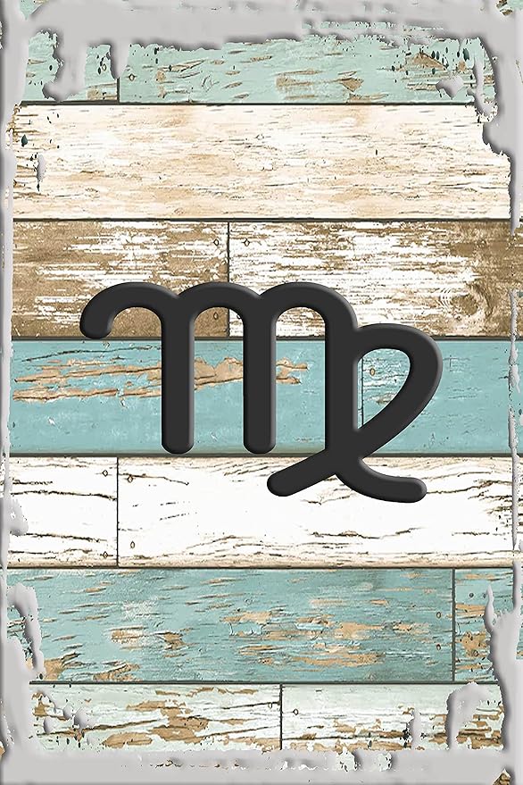 Virgo the virgin symbol Aug 23-Sept 22 zodiac sign astrology White Wall Art Decor Funny Gift