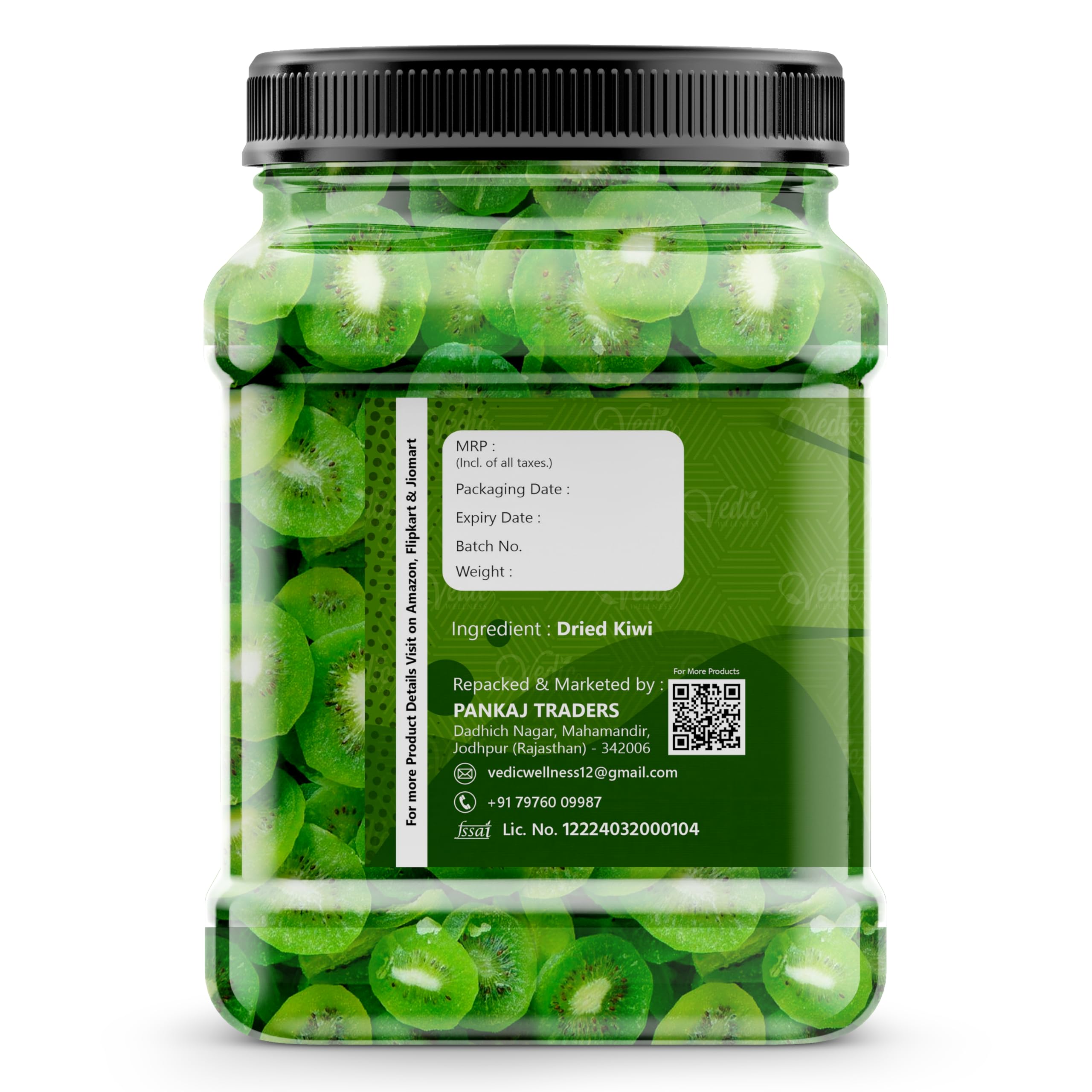 Vedic Wellness Dried Kiwi Slices Dehydrated and Naturally Sweet Rich in Vitamins & Minerals (250g) - Image 3 thumbnail