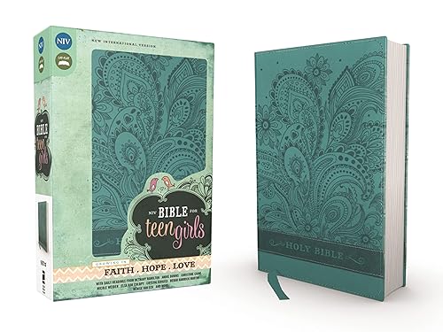 NIV, Bible for Teen Girls, Leathersoft, Blue: Growing in Faith, Hope, and Love – The Perfect Christian Faith Gift for Your Teenage Girl, Age 13-18 - Zondervan