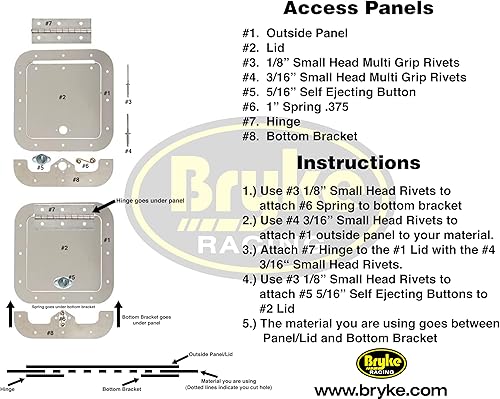 Miniatura 2 de La chapa de aluminio de la puerta del panel de acceso modificó la pista tardía del círculo de suciedad del modelo