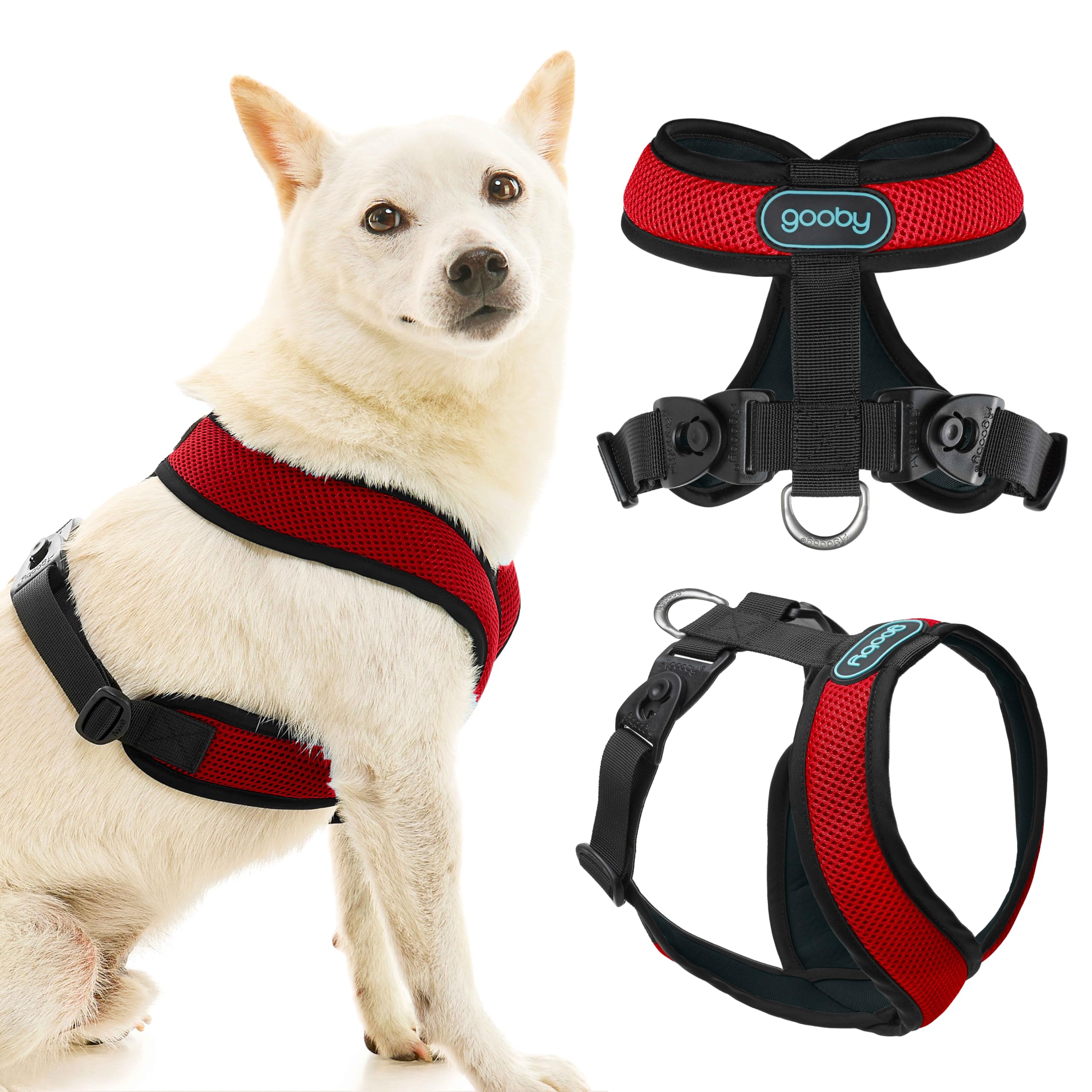 Gooby Comfort X Harness Dual Snap Mesh