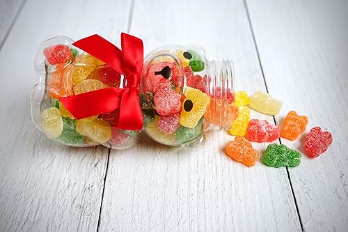 Miniatura 2 de Bear Necessities Ositos de gomitas ácidas en tarro de oso  Lindo lazo, regalo de caramelo de gomita en tarro a mano  Procedente y fabricado en los