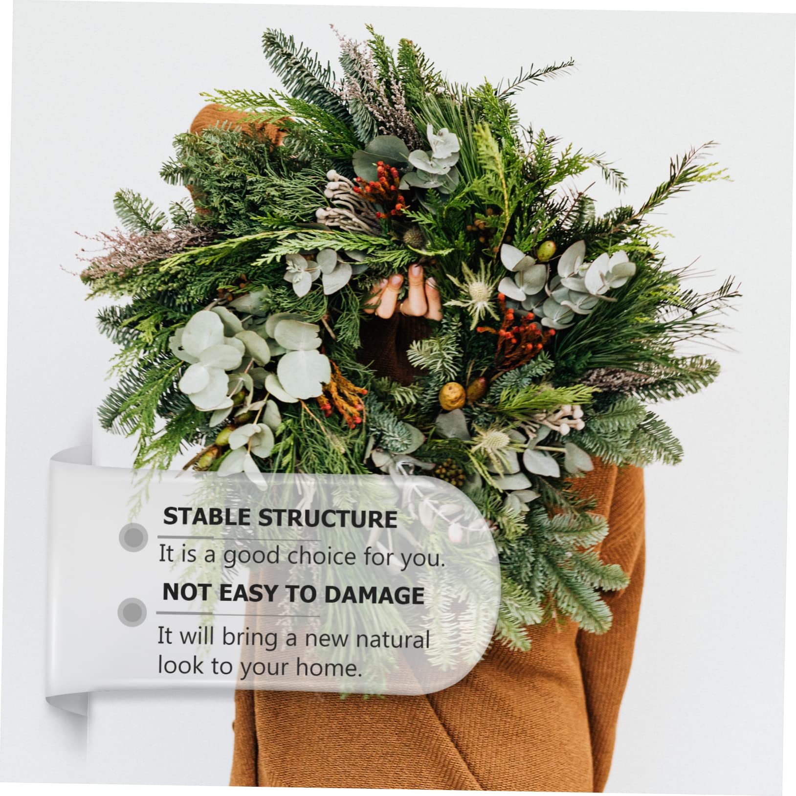 ULDIGI 2pcs Wreath Frame for Home Decor Floral Arrangement for Hanging Decorations Festive Occasions