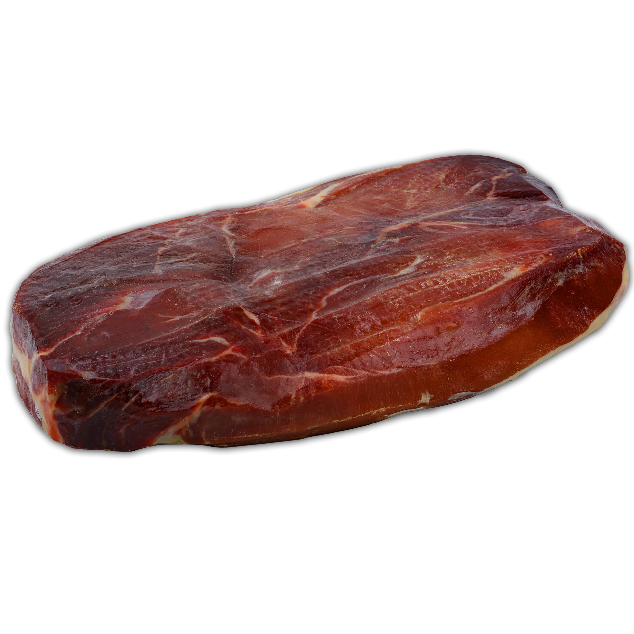 Hymor Superham spanischer Schinken am Stück - 1x ca. 4,3 kg ganzes Stück - Jamon Schinken ohne Knochen, polierter luftgetrockneter Schinken, mindestens 10 Monate gereift mit weniger Salz für Geschmack